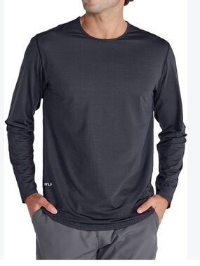 BYLT Basics Men's Long Sleeve Performance Tee Black size M